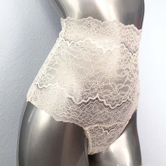 Victorias Secret Nwt Corded Lace Lot of 2 High Waist Thong Panty Panties Small S - Picture 3 of 7